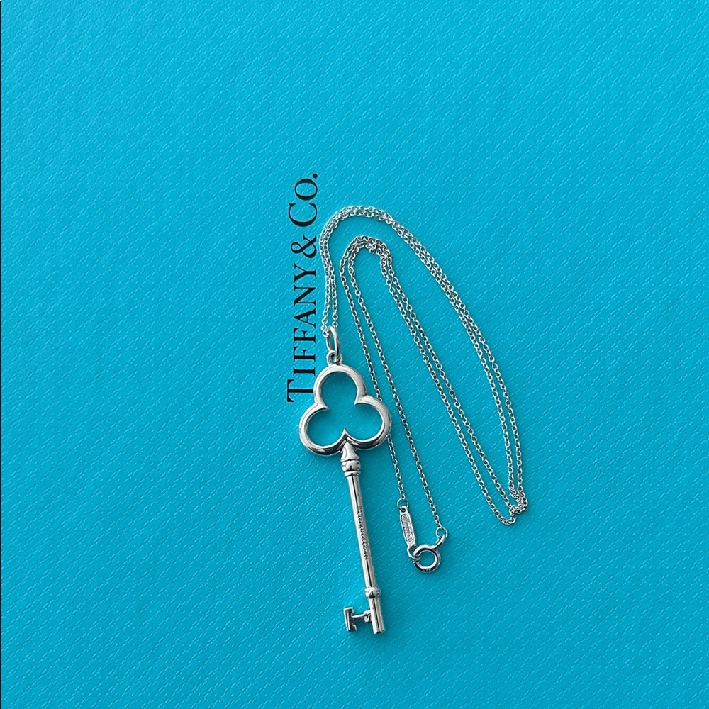 Tiffany & Co. Silver Clover Key Pendant